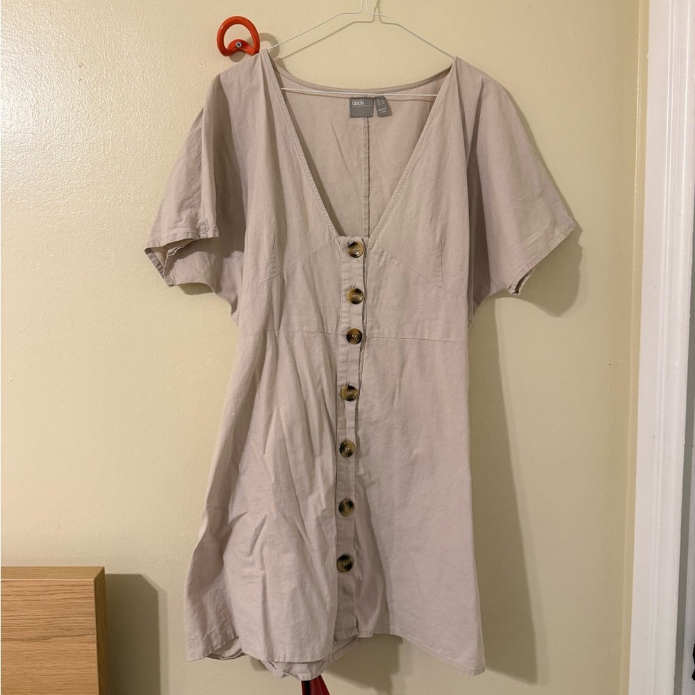 ASOS - Beige Button-Down Dress
